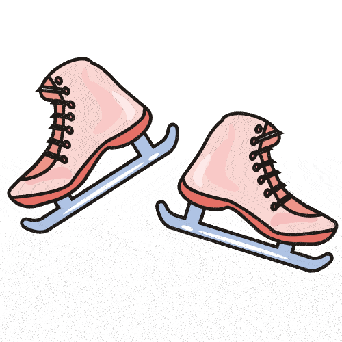 Ice Skates Clipart - Tumundografico