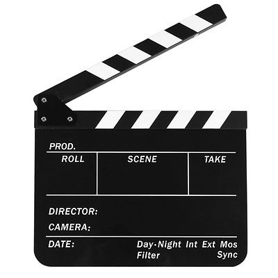 Hollywood Movie Film Director Clapboard Slate Cut Scene Acrylic ...