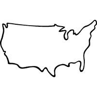 USA Outline Maps Â» Coloring Pages Â» Surfnetkids