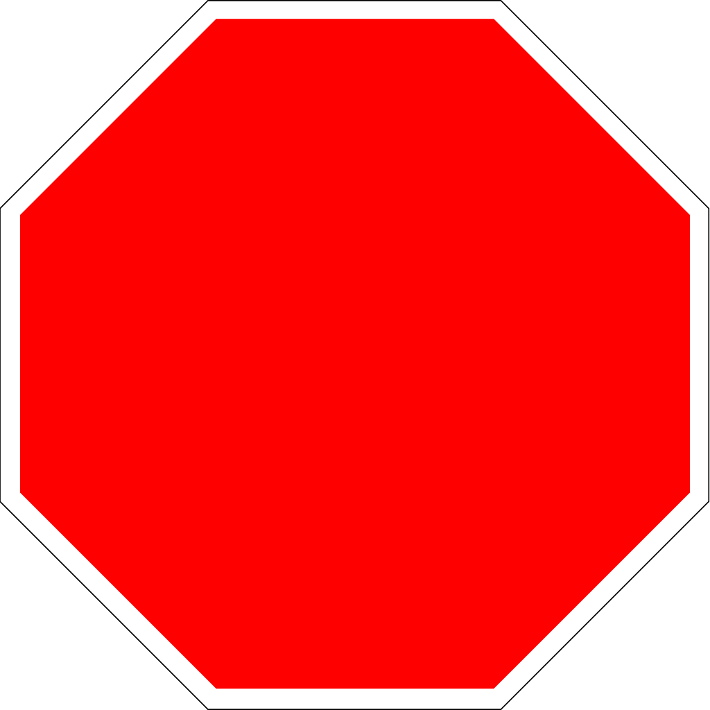 File:Blank stop sign octagon.svg