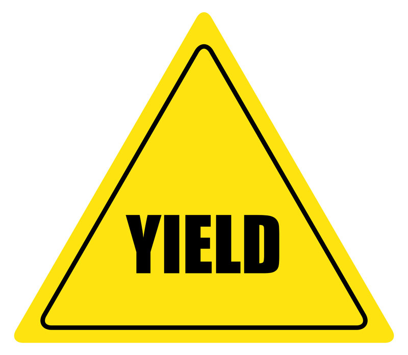 clipart yellow yield sign - photo #4