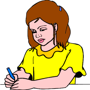 672 views Girl Writing clipart, cliparts of Girl Writing free download (wmf ...