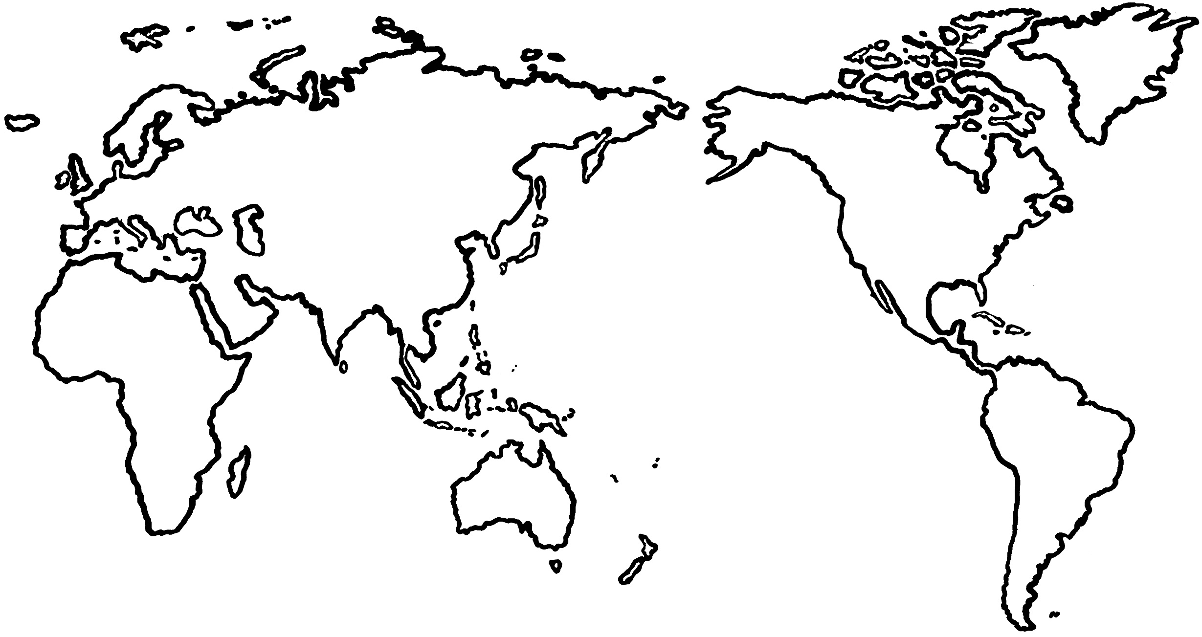 Blank World Map Template For Kids Clipart Best Clipart Best