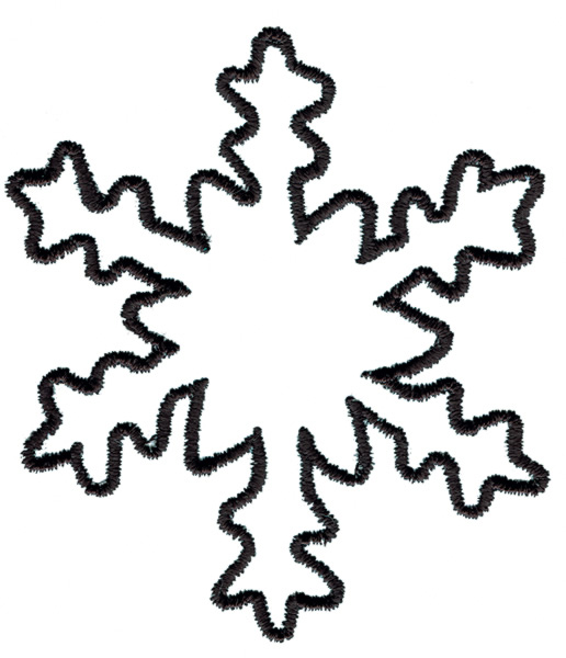 Snowflake Clipart Outline - Free Clipart Images