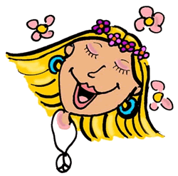 Full Version of Happy Hippy Clipart