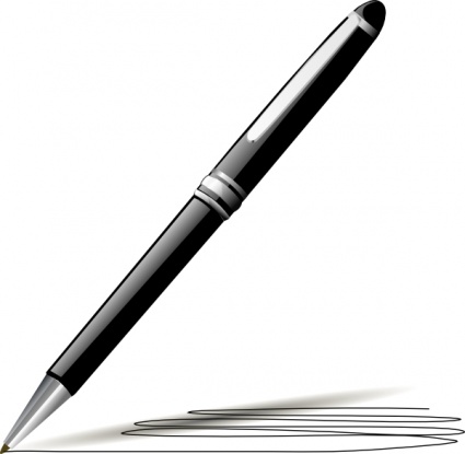 Pen Clipart Black And White - Free Clipart Images