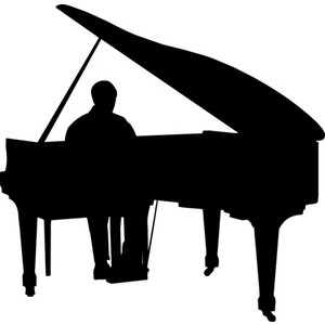 Pix For > Clipart Piano Player