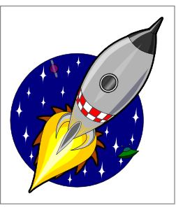 615 views Kliponius Cartoon Rocket clip art - vector clip art online ...
