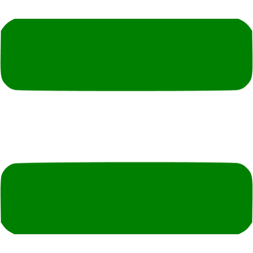 Green equal sign 2 icon - Free green equal sign icons