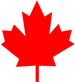 Patriotic Canada Maple Leaf Clip Art