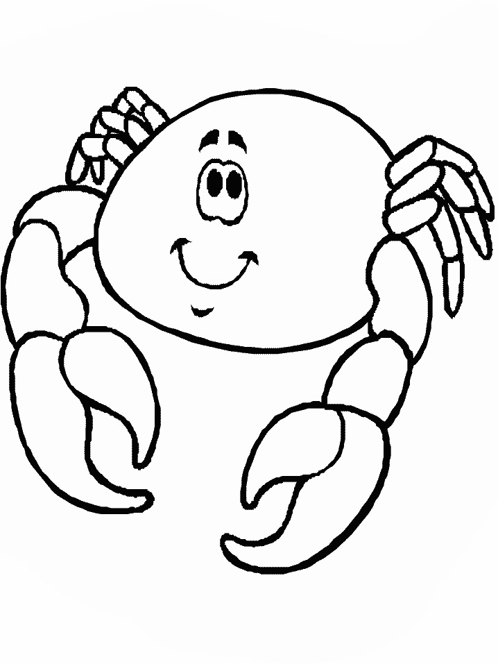 Crab8 Animals Coloring Pages & Coloring Book