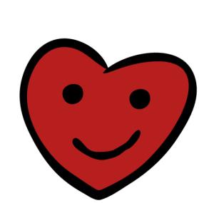red smiley heart
