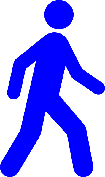 Walking Man Blue Clip art - Icon vector - Download vector clip art ...