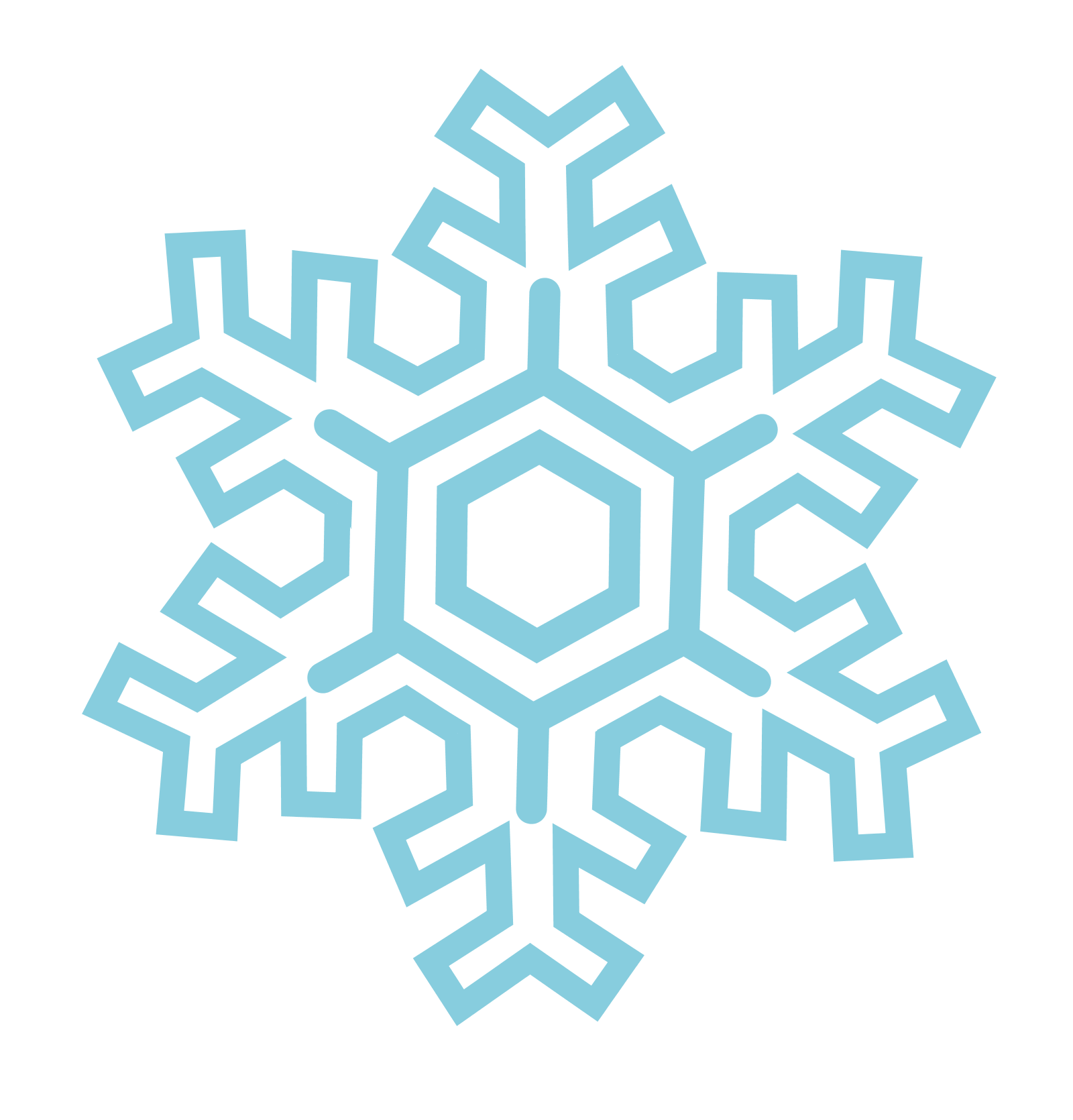 snowflake stylized SVG