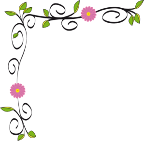 Flower Border Design Clipart