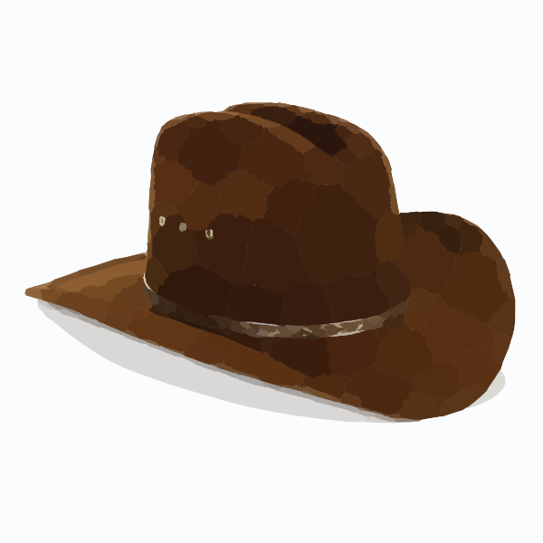 Cowboy Hat clip art - vector clip art online, royalty free ...