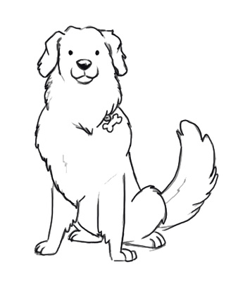 Dog Coloring Page Labrador Retriever Outline Sketch | Just Free ...