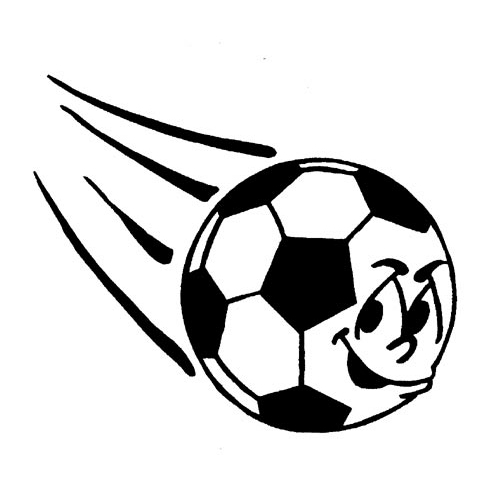 Soccer Sticker - Screaming Soccer Ball Design-