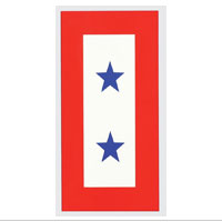 Decal, Service Flag, 2 Blue Stars