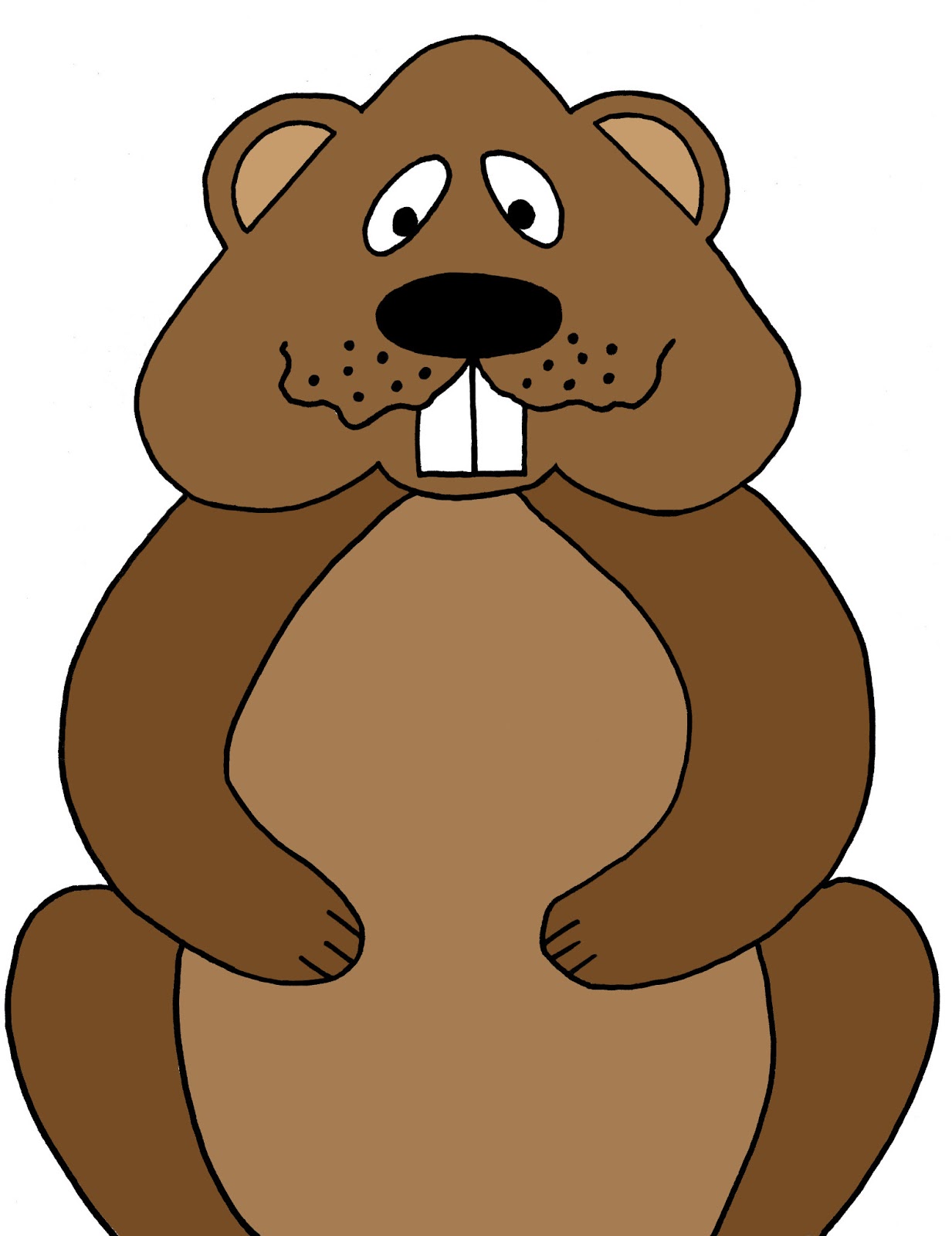 Animated groundhog clipart