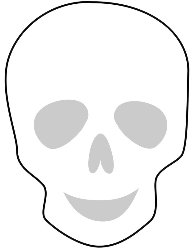 Skull Template for Halloween — Crafthubs