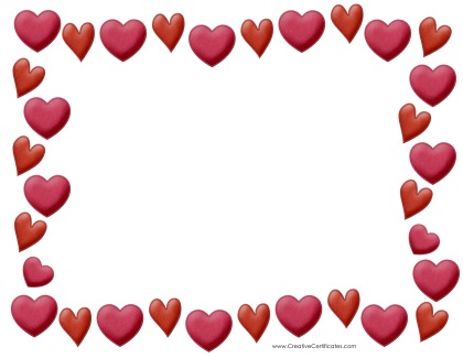 Free Heart Border Templates