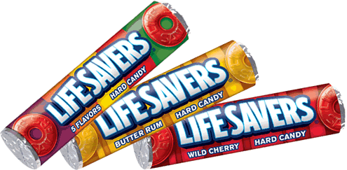 Lifesaver Wrappers for Weddings and Bridal Showers