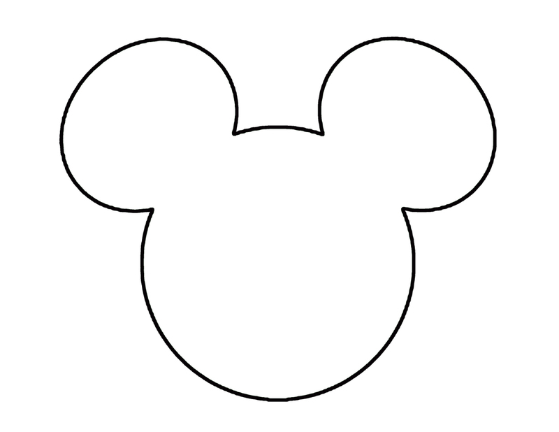 mickey mouse head outline clip art - photo #1