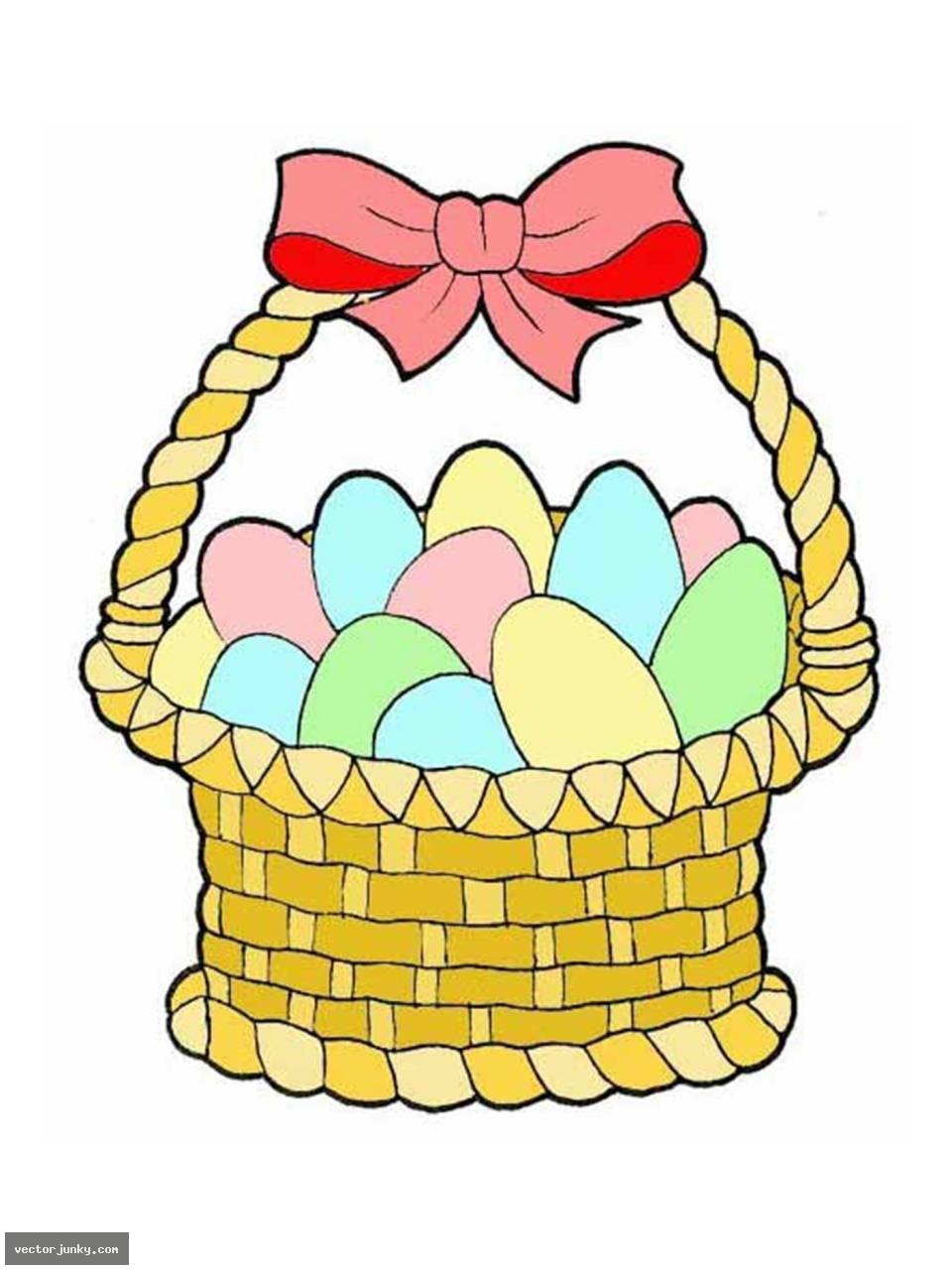 Vector Download Â» Easter Egg Basket