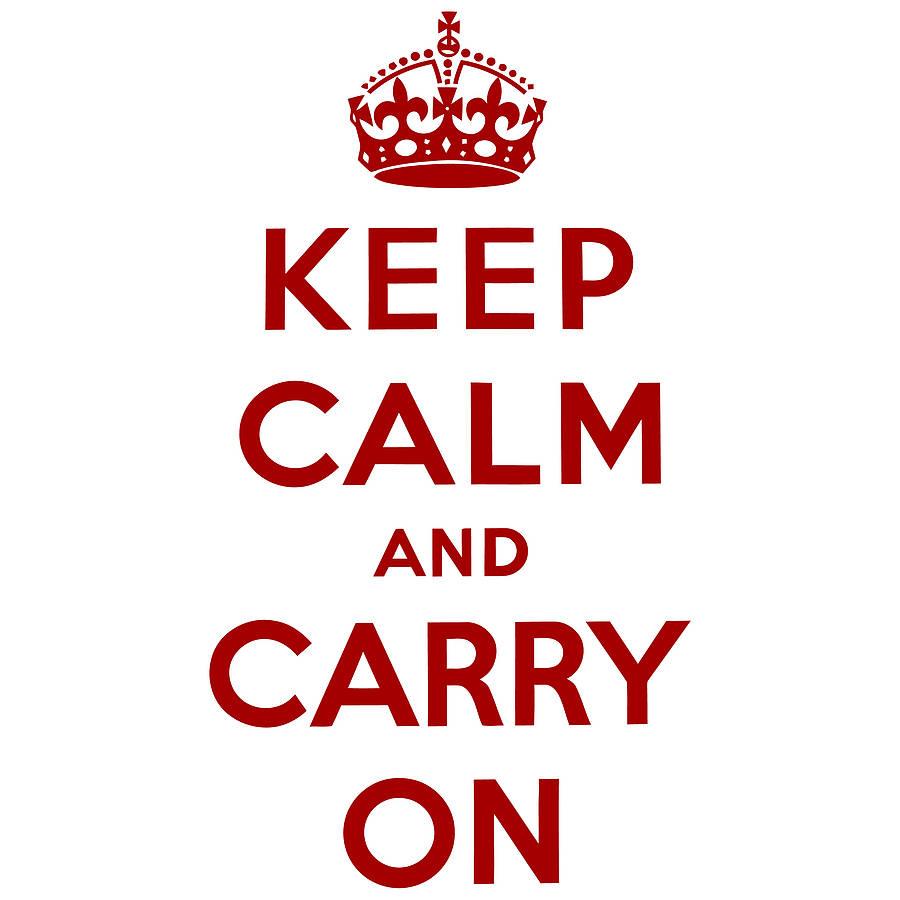 keep calm and carry on crown