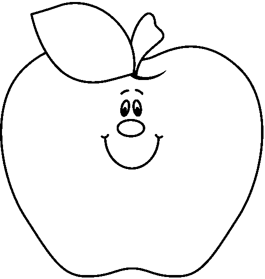 Apple Clip Art Black And White - Free Clipart Images