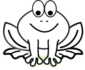 Tree Frog Clip Art Black And White - Free Clipart ...