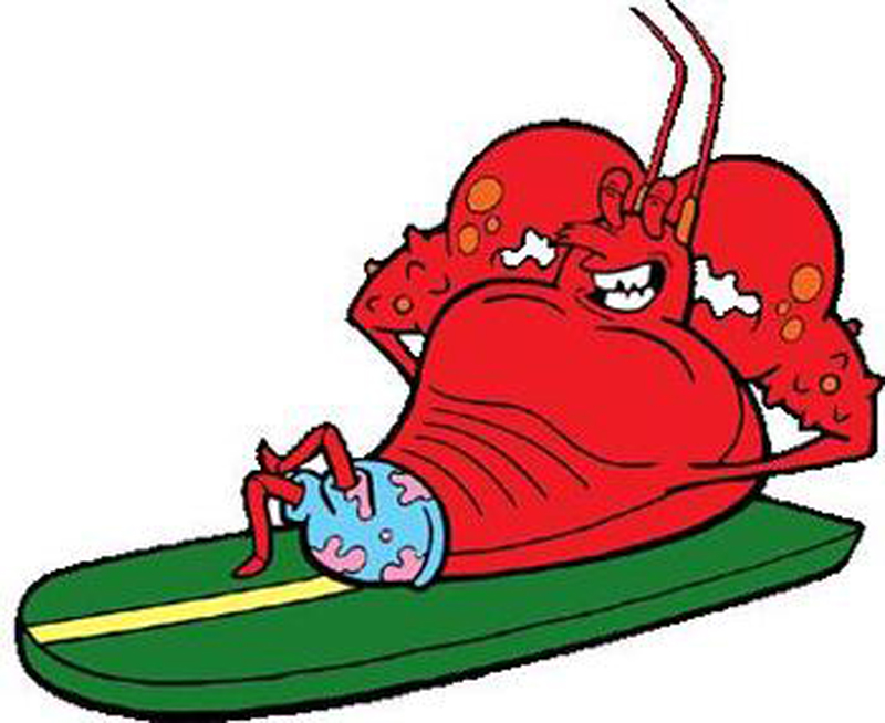 Cartoon lobster clip art
