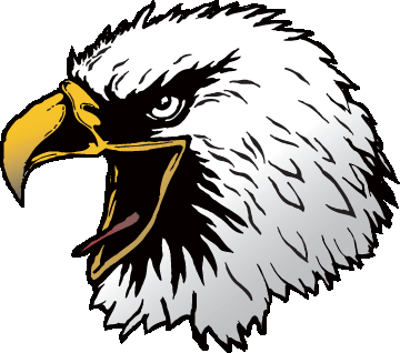Elementary School Eagle Mascot Clipart