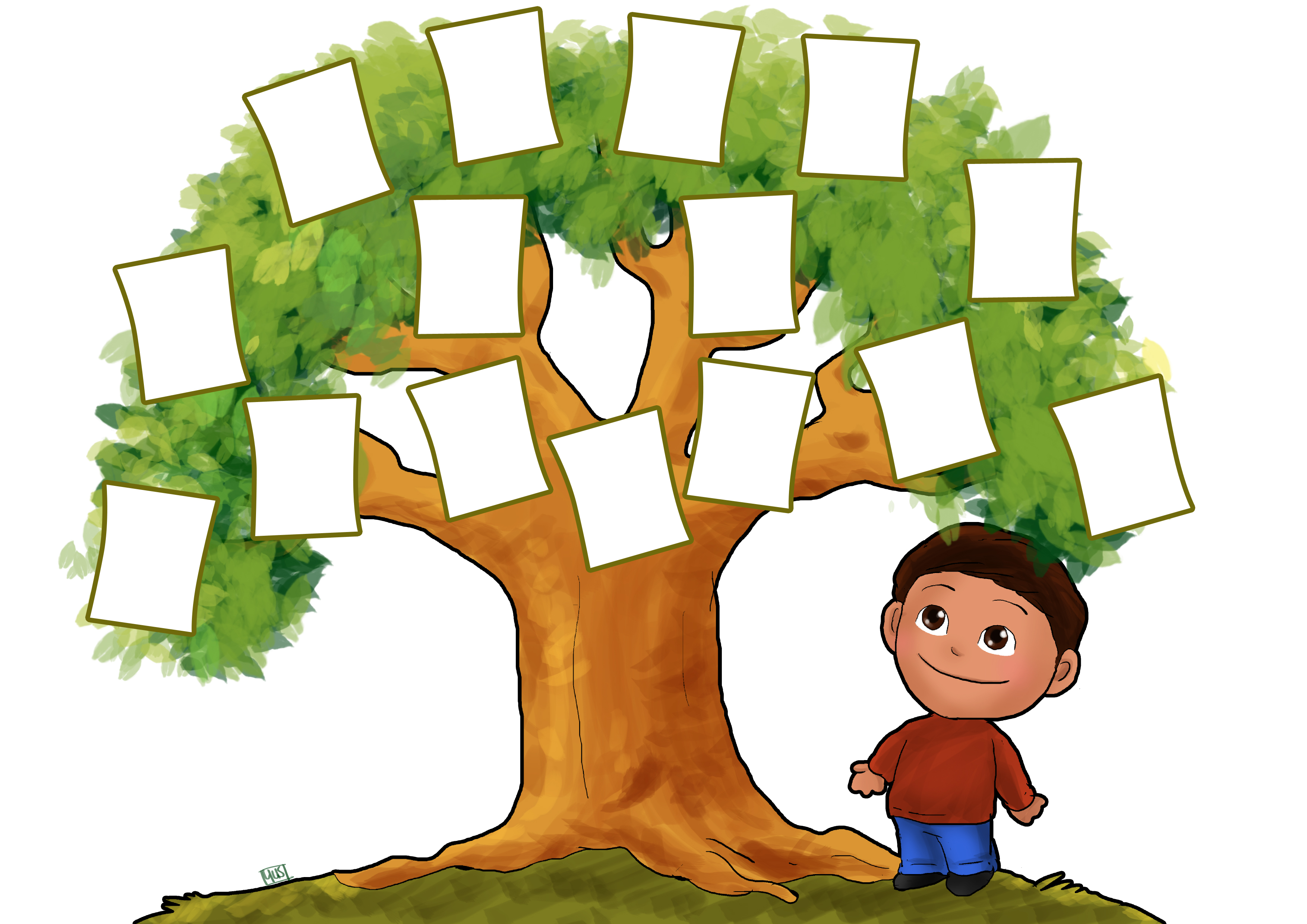 Family Tree Template Printable For Kids - ClipArt Best
