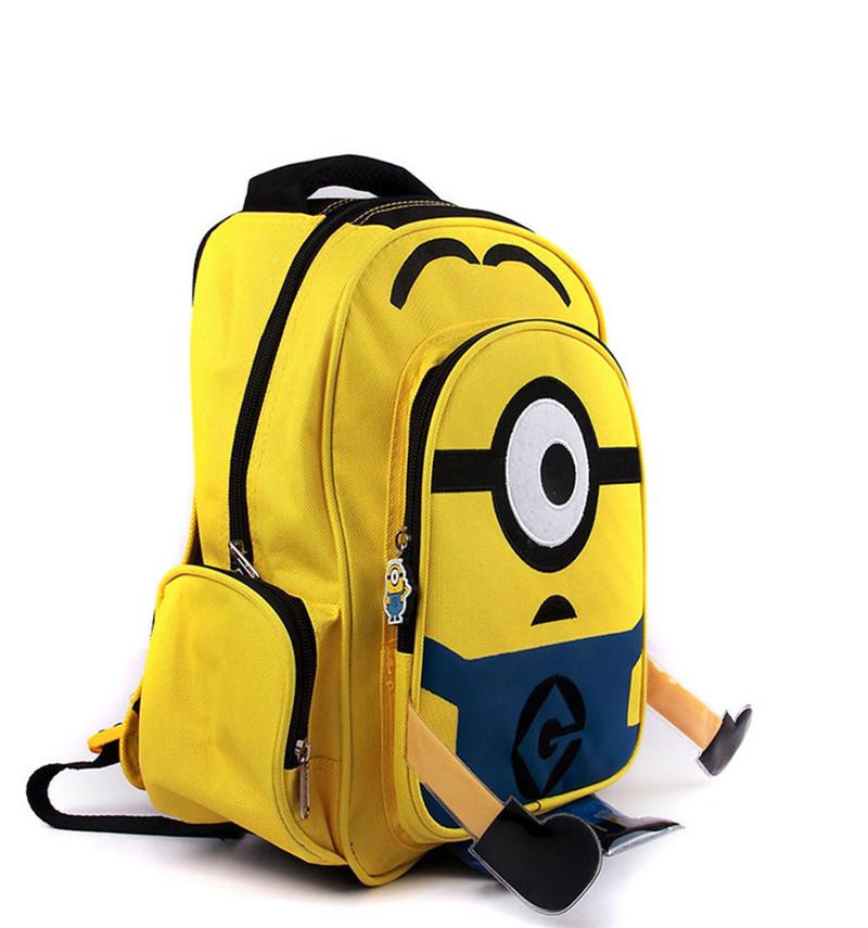 Despicable Me Minions Emoji Pattern Backpack Bags Girls Boys ...