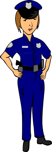 Female police officer clipart free