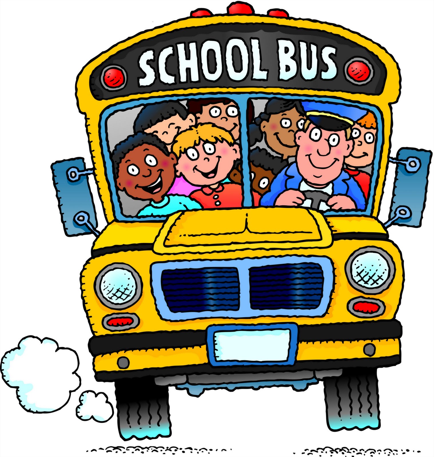 Animated bus clipart