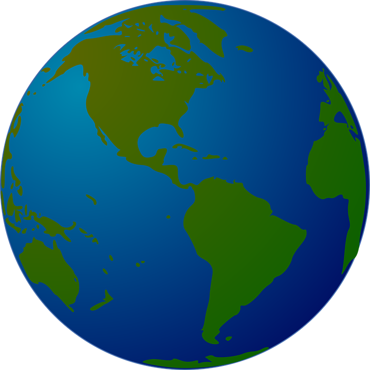 Planet earth world flags clipart