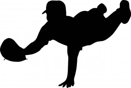 Baseball Player Silhouette Clipart - Free to use Clip Art Resource
