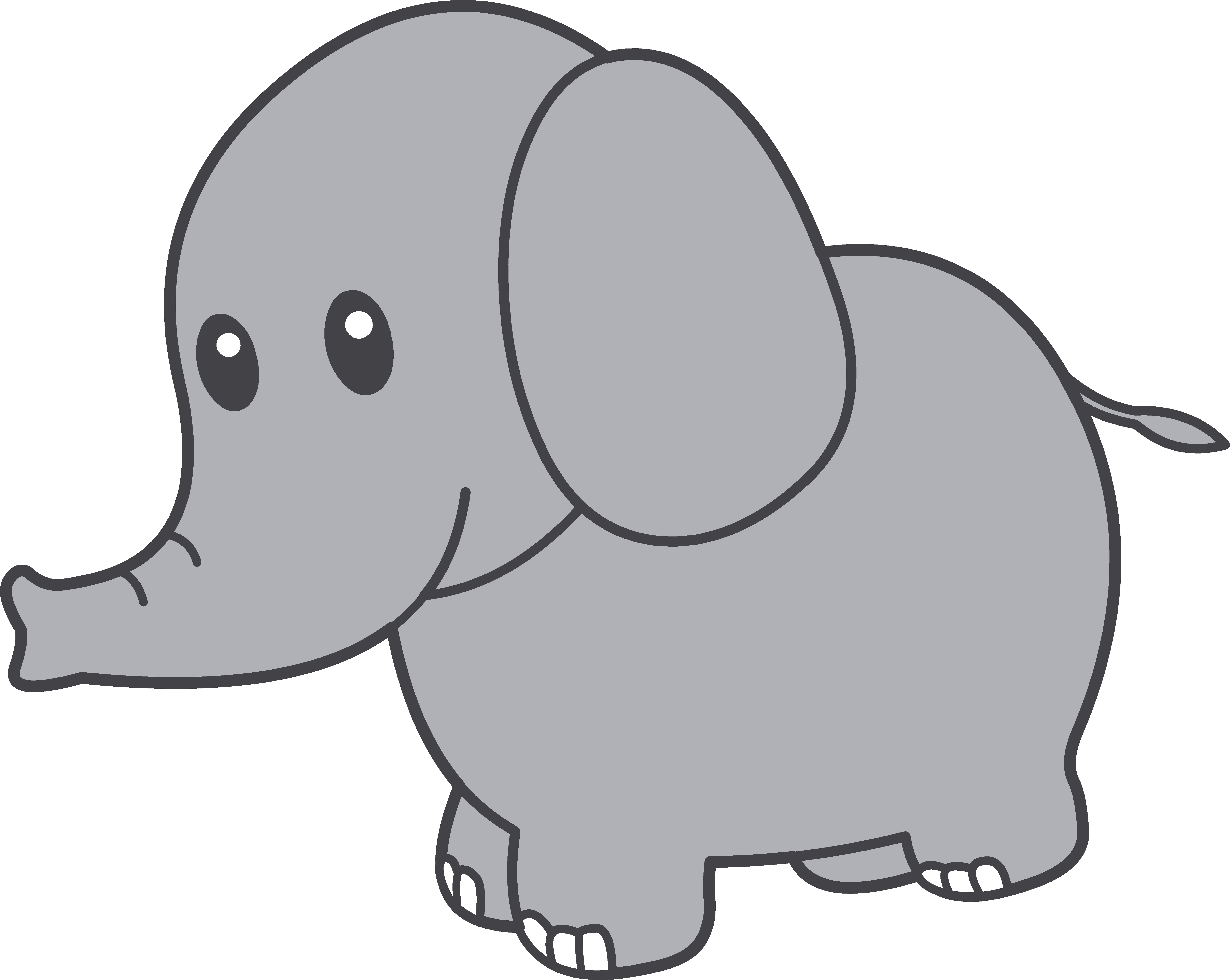 Image of Elephant Clipart Outline #11038, Best Elephant Outline ...