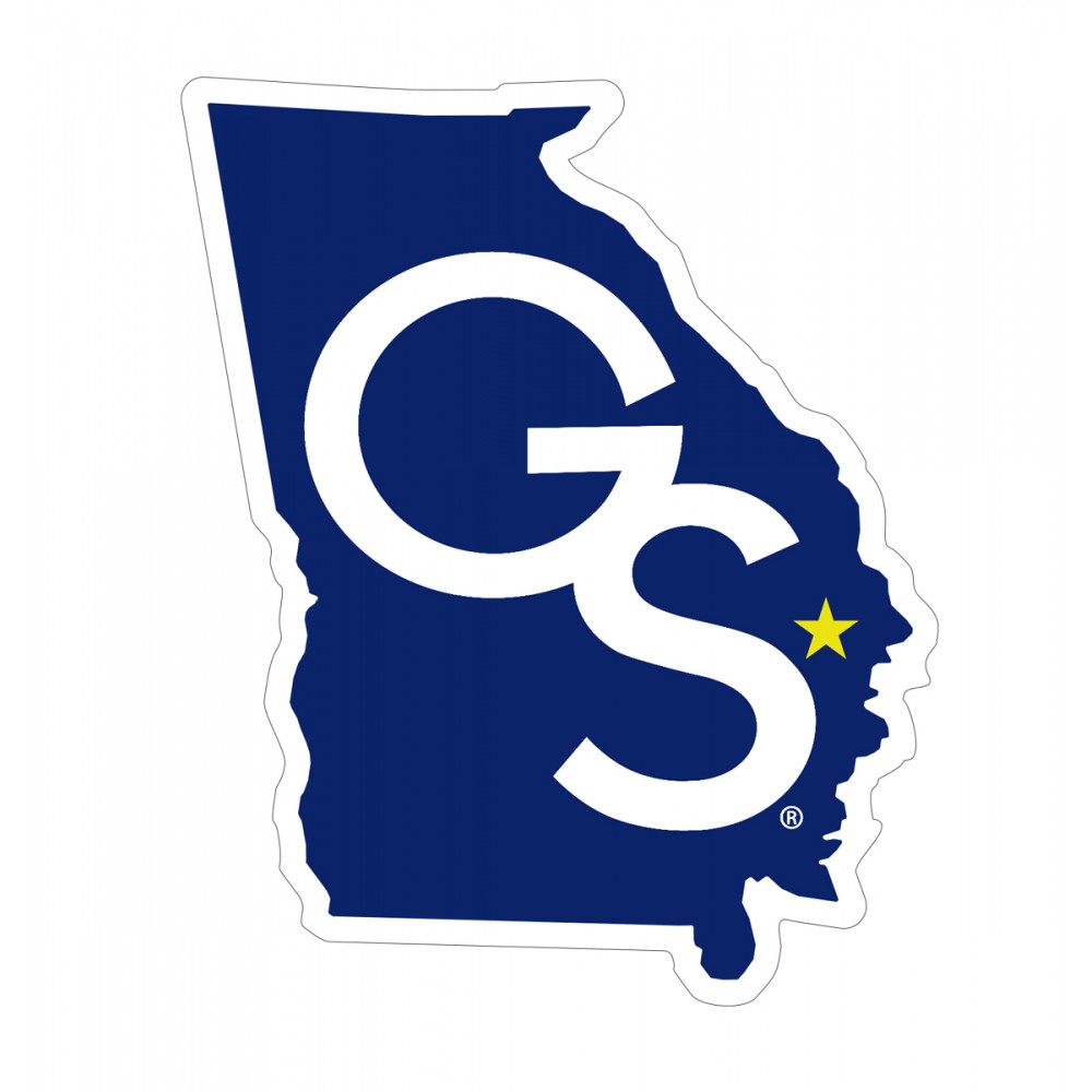 Georgia Southern State of GA Outline GS Decal - 4 Inch - ClipArt Best