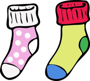 Kids socks clipart