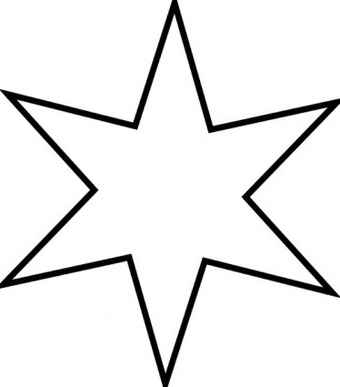 588 views Black and white star outline clipart