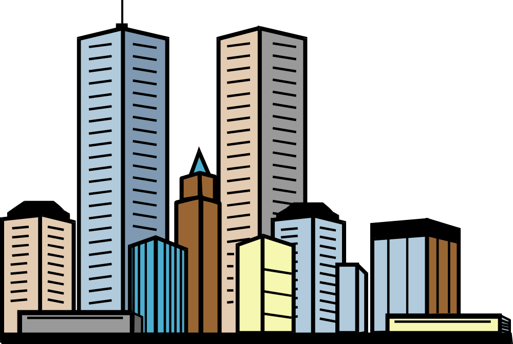 City buildings clipart