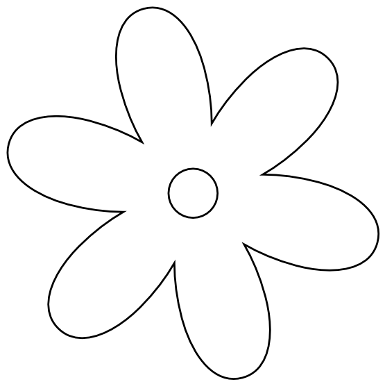 White flower clipart png