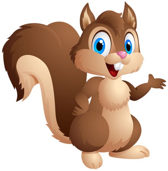 Cartoon, Clipart images and Cute squirrel