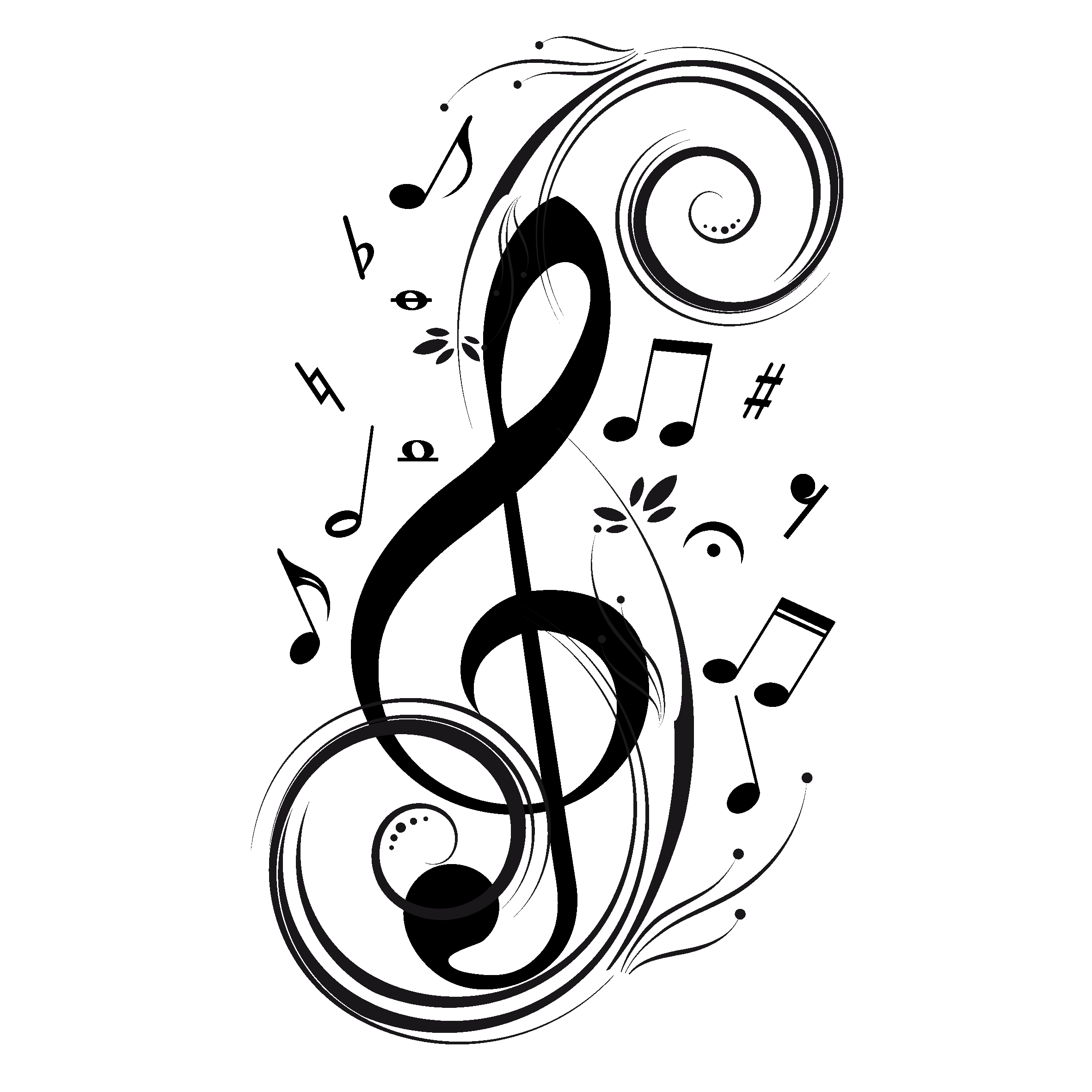 Page De Garde Musique à Imprimer Gratuitement Clef De Sol Vectoriel Gratuit - ClipArt Best
