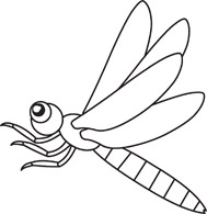 Black And White Insect Clipart