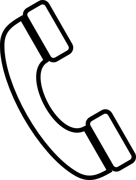 Phone Black And White Clipart